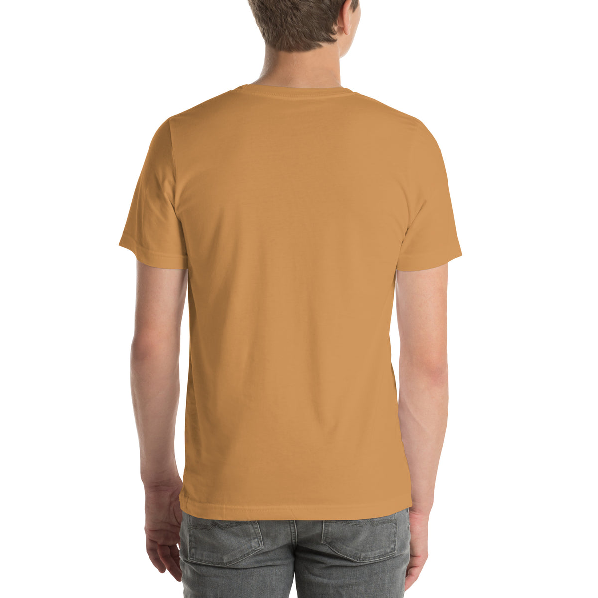 Cave bear T-shirt in Toast, back view — Deep Time Atlas Plate 161, PaleoThreads