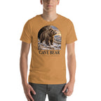 Cave bear T-shirt in Toast — Deep Time Atlas Plate 161, PaleoThreads