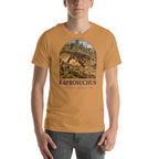 Kaprosuchus T-shirt in Toast — Deep Time Atlas Plate 126, PaleoThreads