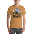 Apatosaurus T-shirt in Toast — Deep Time Atlas Plate 046, PaleoThreads