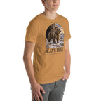 Cave bear T-shirt in Toast, right front view — Deep Time Atlas Plate 161, PaleoThreads
