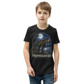 Tyrannosaurus rex kids T-shirt in Black — Deep Time Atlas Plate 001, PaleoThreads