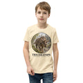 Triceratops kids T-shirt in Natural — Deep Time Atlas Plate 003, PaleoThreads